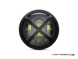 7" Matte Black LED X-Rally Headlight for Super73 and other Ebikes - ONE LEFT IN STOCK