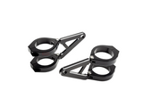 "Stubby" Black CNC Machined Headlight Brackets