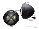 7" Matte Black LED X-Rally Headlight for Super73 and other Ebikes - ONE LEFT IN STOCK