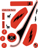 Super73 Decal Lucky 13 Black Cat 