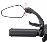 GEOMETRIC ARROW HANDLEBAR MIRROR - BLACK