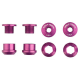 Set of 4 Chainring Bolts+Nuts for 1X by Wolf Tooth