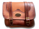 LA ROSA LEFT SIDE SINGLE LEATHER  BOLT ON BAGS - FOR ALL SUPER 73 MODELS INCLUDES MOUNTING PLATES