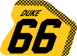 YELLOW CHECKER DECALS + PLATES