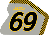 YELLOW / GREY CHECKER DECALS + PLATES