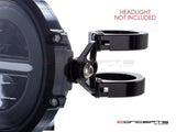 "Corto" Black CNC Machined Headlight Brackets