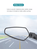 GEOMETRIC ARROW HANDLEBAR MIRROR - BLACK