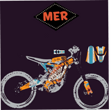 "Gettin Lucky" Sur Ron Decal Kits by MER