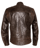 SHAFT - RETRO ORANGE-STRIPE MOTO JACKET!