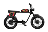 RED ON BLACK TROPICAL FLORAL DECALS