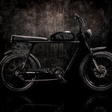 Blackout Hex Camo Super73 with racing panels and custom decals from www.Custom-Ebike.com