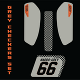 KIT #5 S-2 NUMBER PLATES GREY CHECKERS