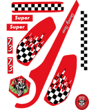 Super73 x SUPREME Decals Custom