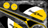 Super73 black and yellow decals from www.Custom-Ebike.com