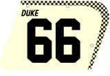 CREAM CHECKER DECALS + PLATES