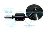 CNC Machined Round Handlebar End Mirrors