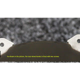 Rear wheel mudguard.