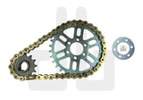 Primary Belt to Chain 420 Conversion Kit with Sealed X-Ring Chain And Alignment Shim