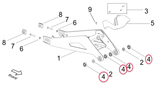 db DirtyBike Sur-Ron Light Bee Swingarm Bearing Kit