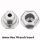 Pack Wrench and Inserts Kit - Ultralight BB Wrench and 1-Inch Hex Inserts by Wolf Tooth Components