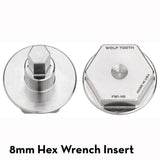 Pack Wrench and Inserts Kit - Ultralight BB Wrench and 1-Inch Hex Inserts by Wolf Tooth Components
