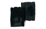 Black fingerless glove for bikes and electric bikes