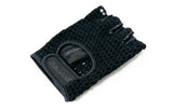 Black fingerless glove for bikes and electric bikes