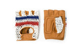 Red, White and Blue  fingerless glove for bikes and electric bikes