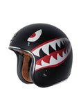 T-50 FLYING TIGER BLACK 3/4 HELMET