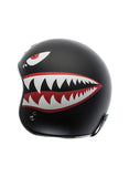T-50 FLYING TIGER BLACK 3/4 HELMET